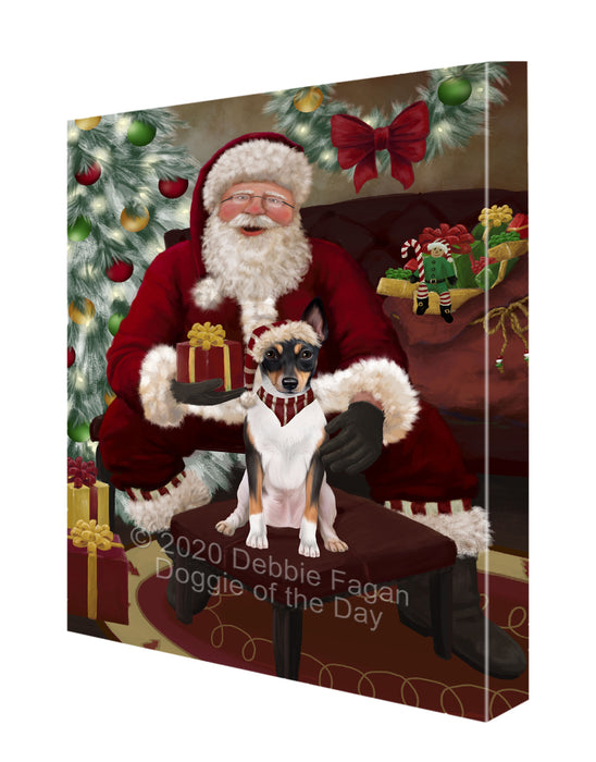 Santa I've Been Good Rat Terrier Dog Canvas Print Wall Art Décor CVS148868