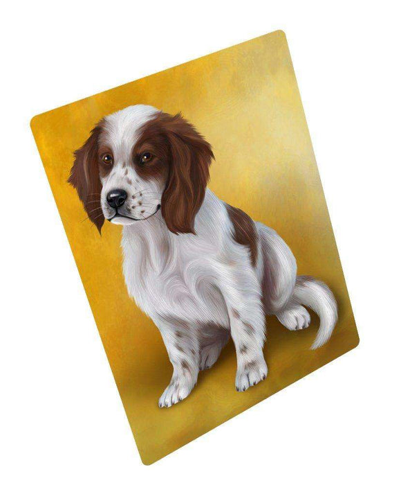 Red And White Irish Setter Puppy Dog Tempered Cutting Board