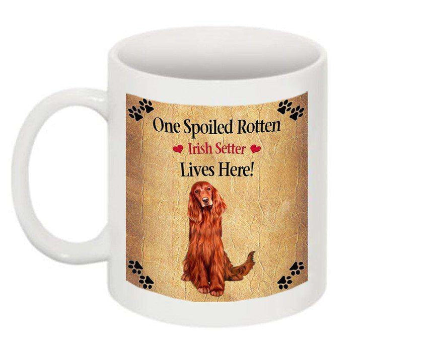 Red Irish Setter Spoiled Rotten Dog Mug