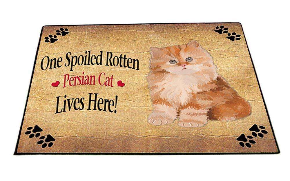 Red Persian Kitten Spoiled Rotten Cat Indoor/Outdoor Floormat