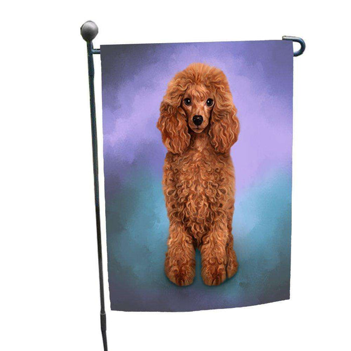 Red Poodle Dog Garden Flag GFLG48045