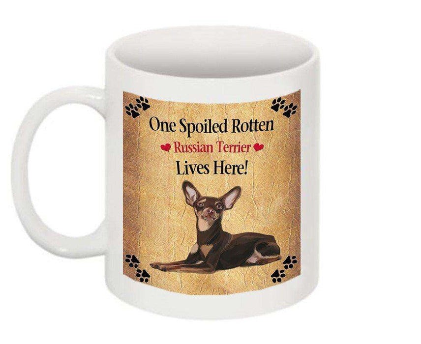 Red Russian Terrier Spoiled Rotten Dog Mug