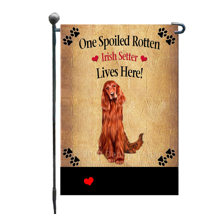Personalized Spoiled Rotten Red Irish Setter Dog GFLG-DOTD-A63246