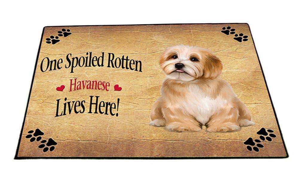 Reddish Havanese Spoiled Rotten Dog Indoor/Outdoor Floormat