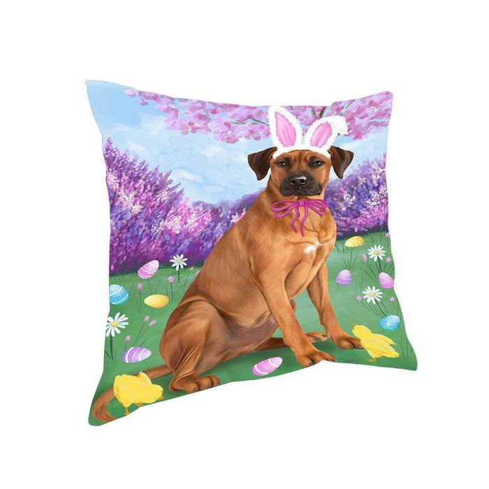 Rhodesian Ridgeback Dog Easter Holiday Pillow PIL53324