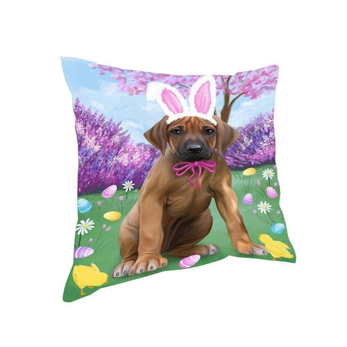 Rhodesian Ridgeback Dog Easter Holiday Pillow PIL53332