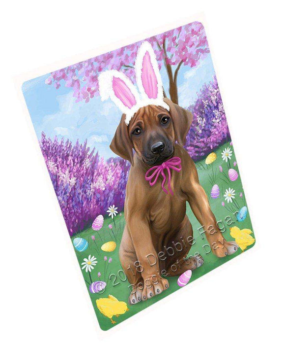 Rhodesian Ridgeback Dog Easter Holiday Tempered Cutting Board C51975