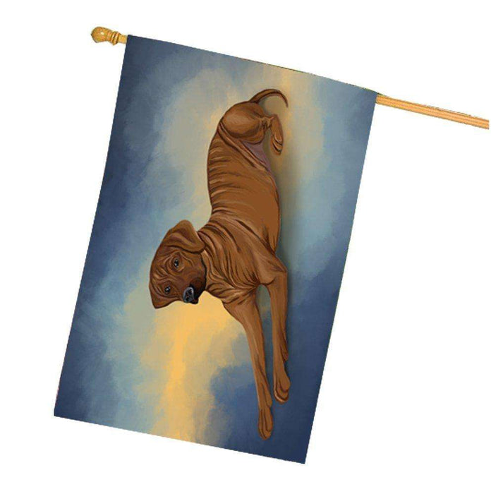 Rhodesian Ridgeback Dog House Flag FLGA48073