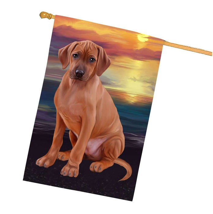 Rhodesian Ridgeback Dog House Flag