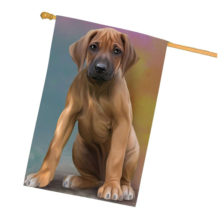 Rhodesian Ridgeback Dog House Flag