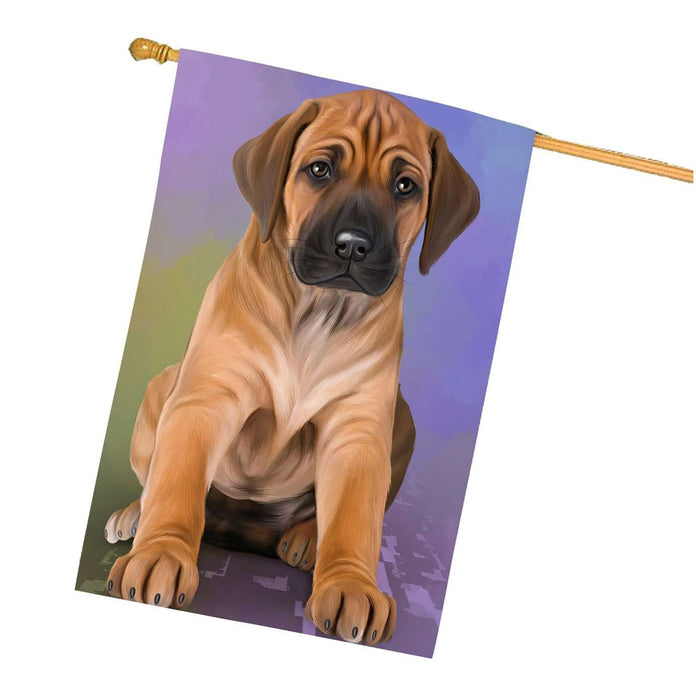 Rhodesian Ridgeback Dog House Flag