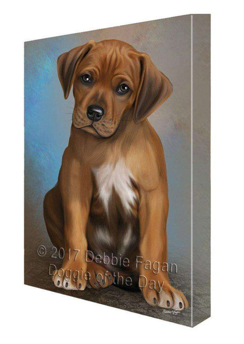 Rhodesian Ridgeback Dog Painting Printed on Canvas Wall Art Signed