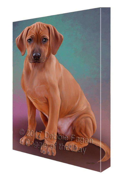 Rhodesian Ridgeback Dog Painting Printed on Canvas Wall Art Signed