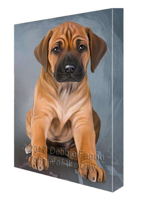 Rhodesian Ridgeback Dog Painting Printed on Canvas Wall Art Signed