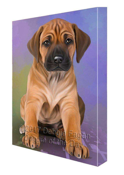 Rhodesian Ridgeback Dog Painting Printed on Canvas Wall Art Signed