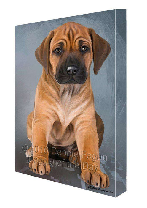 Rhodesian Ridgeback Dog Painting Printed on Canvas Wall Art