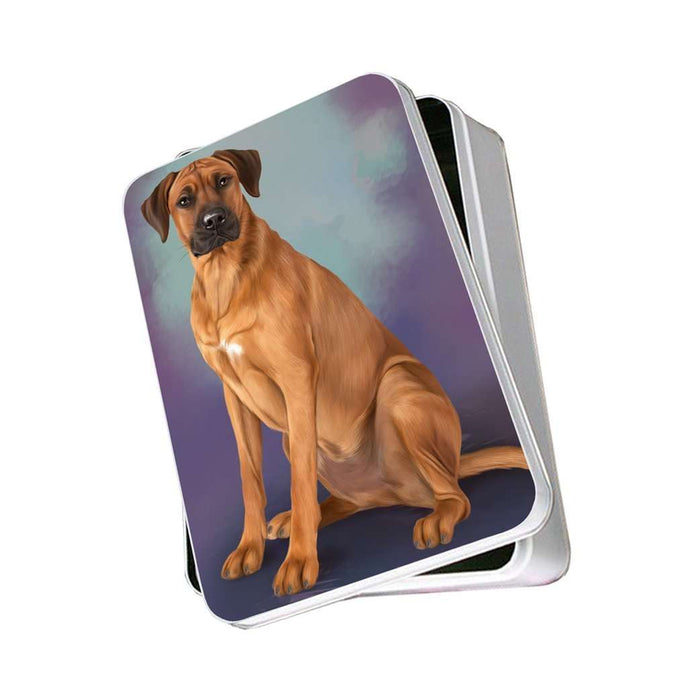 Rhodesian Ridgeback Dog Photo Storage Tin