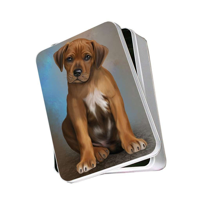 Rhodesian Ridgeback Dog Photo Storage Tin