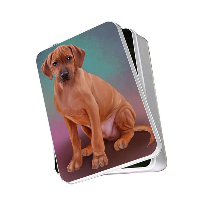 Rhodesian Ridgeback Dog Photo Storage Tin