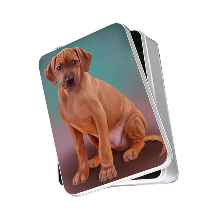 Rhodesian Ridgeback Dog Photo Storage Tin