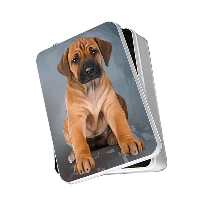 Rhodesian Ridgeback Dog Photo Storage Tin