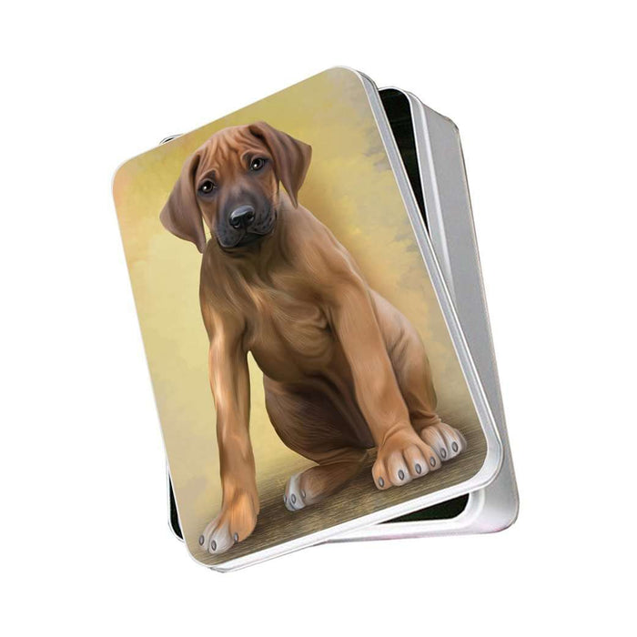 Rhodesian Ridgeback Dog Photo Storage Tin