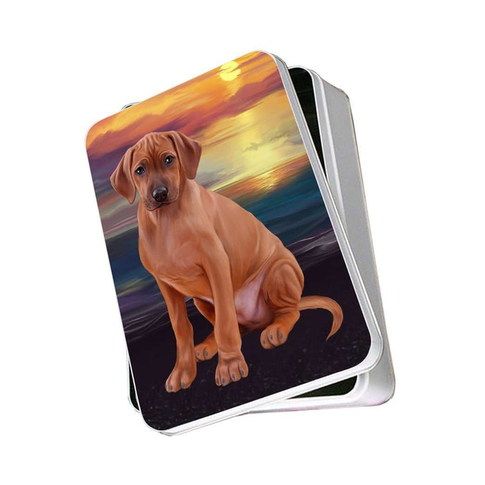 Rhodesian Ridgeback Dog Photo Storage Tin