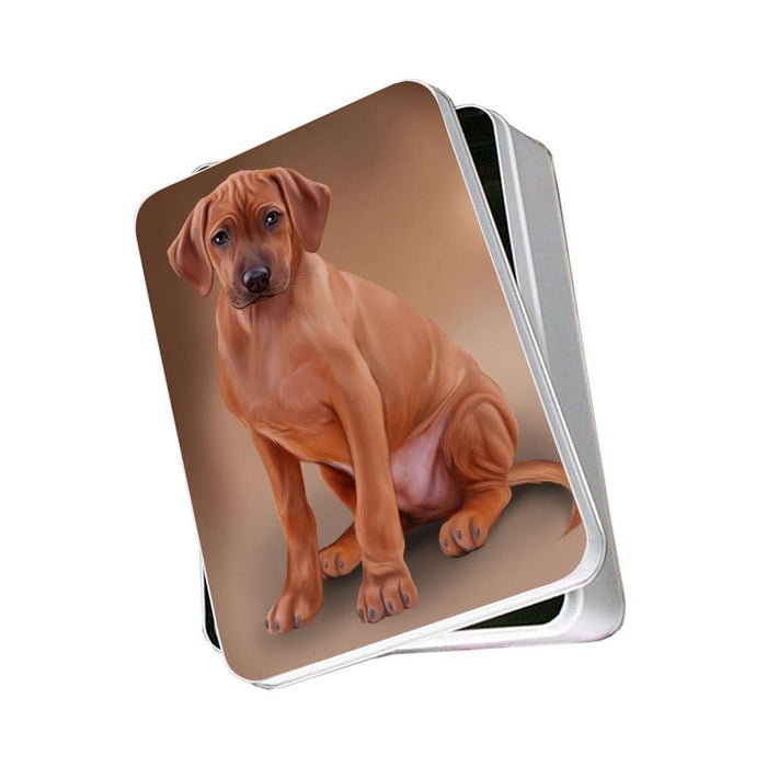 Rhodesian Ridgeback Dog Photo Storage Tin