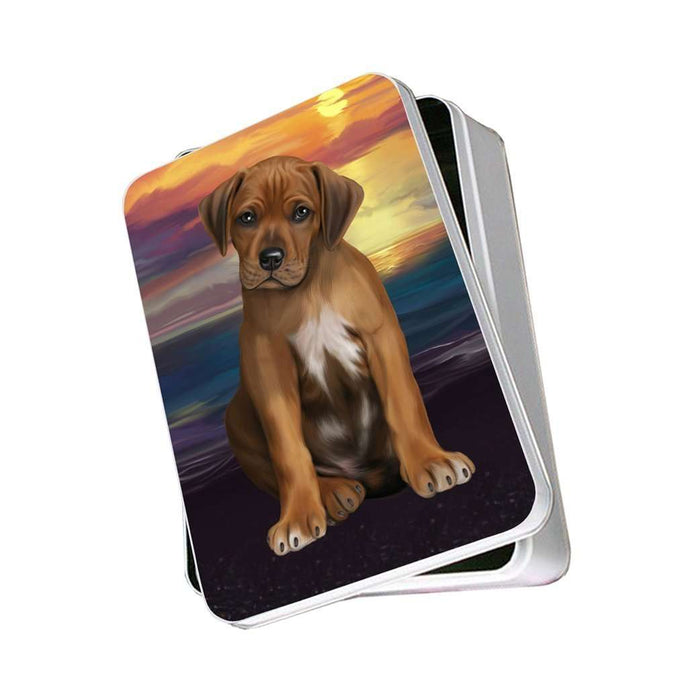 Rhodesian Ridgeback Dog Photo Storage Tin