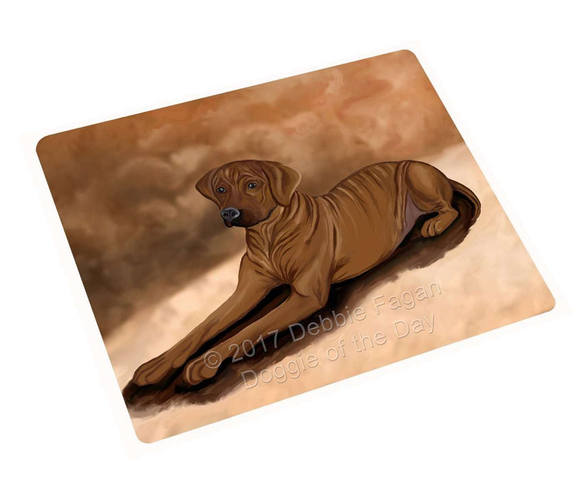 Rhodesian Ridgeback Dog Tempered Cutting Board