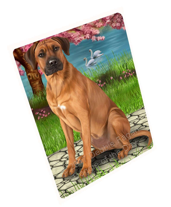 Rhodesian Ridgeback Dog Tempered Cutting Board