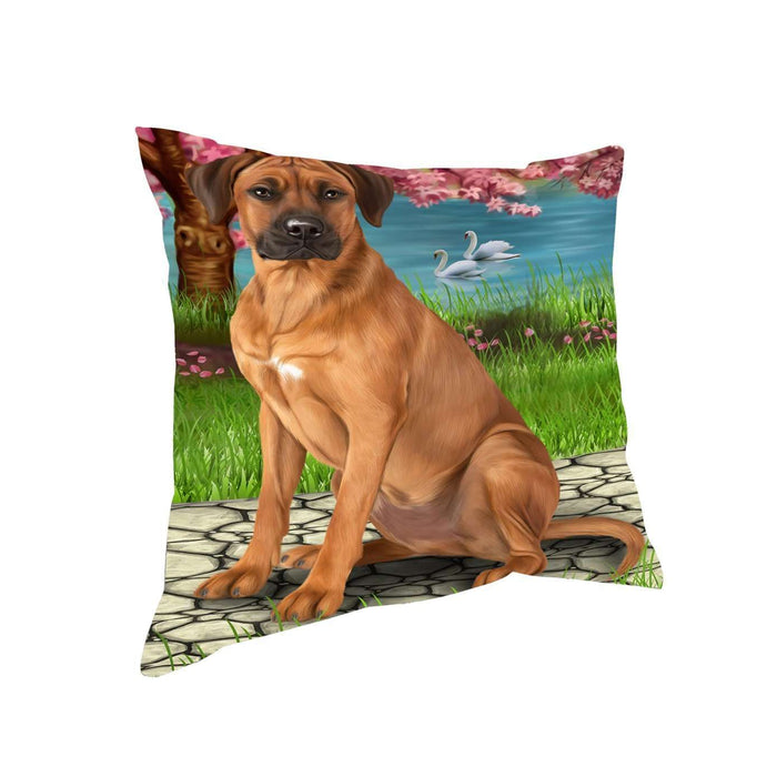 Rhodesian Ridgeback Dog Throw Pillow