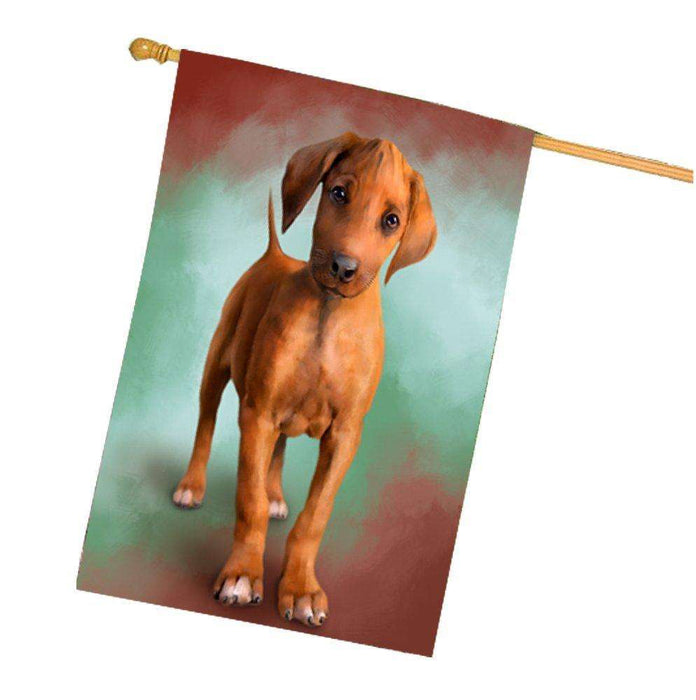 Rhodesian Ridgeback Puppy Dog House Flag