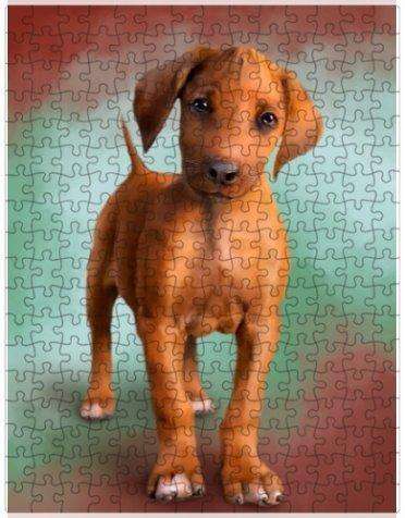 Rhodesian Ridgeback Puppy Dog Puzzle with Photo Tin