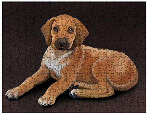 Rhodesian Ridgeback Puppy Dog Puzzle with Photo Tin