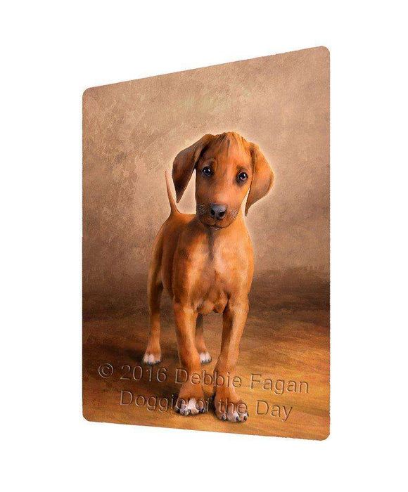 Rhodesian Ridgeback Puppy Dog Tempered Cutting Board