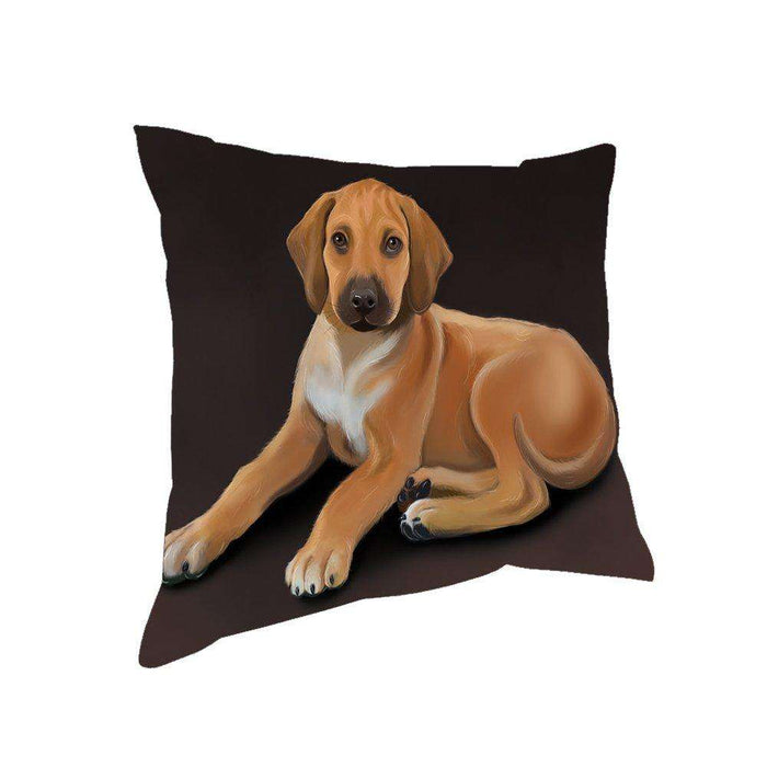 Rhodesian Ridgeback Puppy Dog Throw Pillow