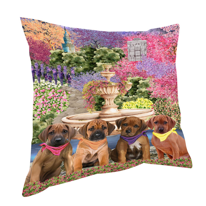 Rhodesian Ridgeback Pillow, Cushion Throw Pillows for Sofa Couch Bed, Explore a Variety of Designs, Custom, Personalized, Dog and Pet Lovers Gift