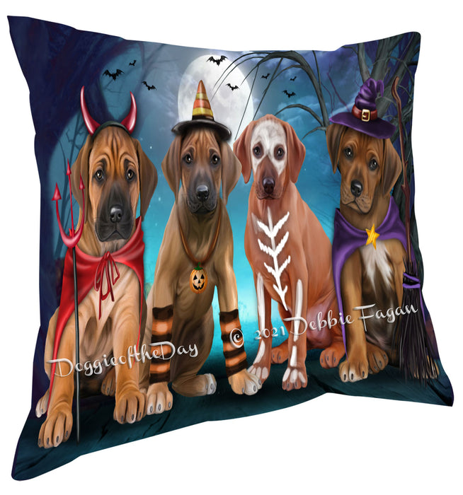 Happy Halloween Trick or Treat Rhodesian Ridgeback Dogs Pillow with Top Quality High-Resolution Images - Ultra Soft Pet Pillows for Sleeping - Reversible & Comfort - Ideal Gift for Dog Lover - Cushion for Sofa Couch Bed - 100% Polyester, PILA88561