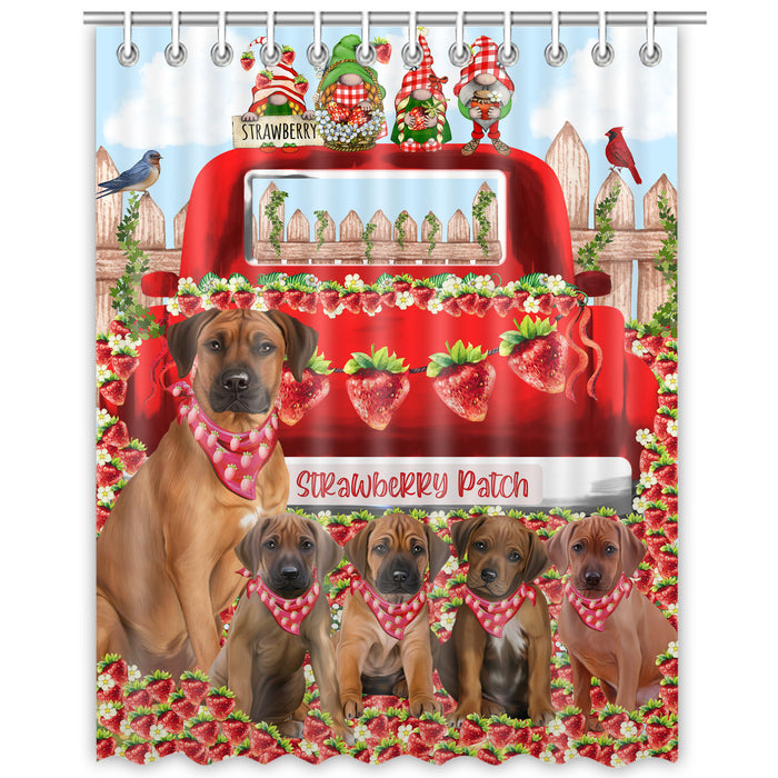 Rhodesian Ridgeback Shower Curtain, Custom Bathtub Curtains with Hooks for Bathroom, Explore a Variety of Designs, Personalized, Gift for Pet and Dog Lovers