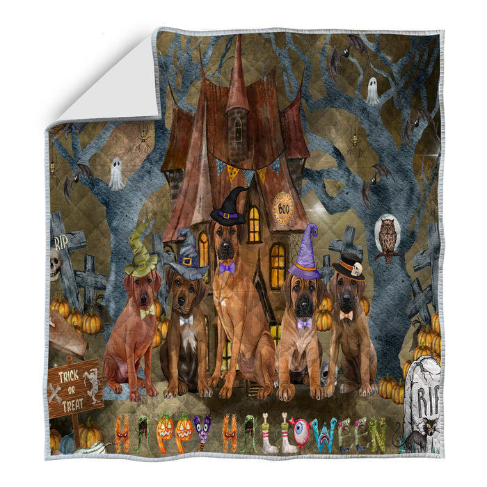 Rhodesian Ridgeback Quilt: Explore a Variety of Designs, Halloween Bedding Coverlet Quilted, Personalized, Custom, Dog Gift for Pet Lovers