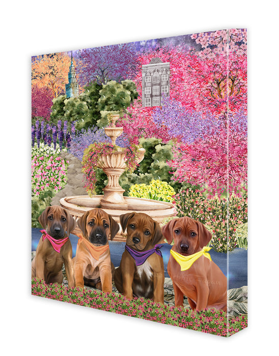 Rhodesian Ridgeback Canvas: Explore a Variety of Designs, Custom, Digital Art Wall Painting, Personalized, Ready to Hang Halloween Room Decor, Pet Gift for Dog Lovers