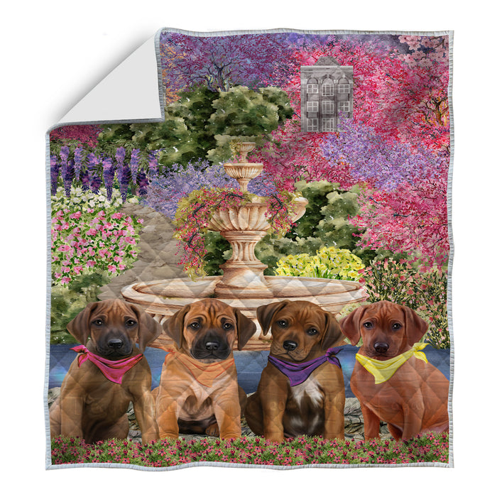 Rhodesian Ridgeback Quilt: Explore a Variety of Bedding Designs, Custom, Personalized, Bedspread Coverlet Quilted, Gift for Dog and Pet Lovers