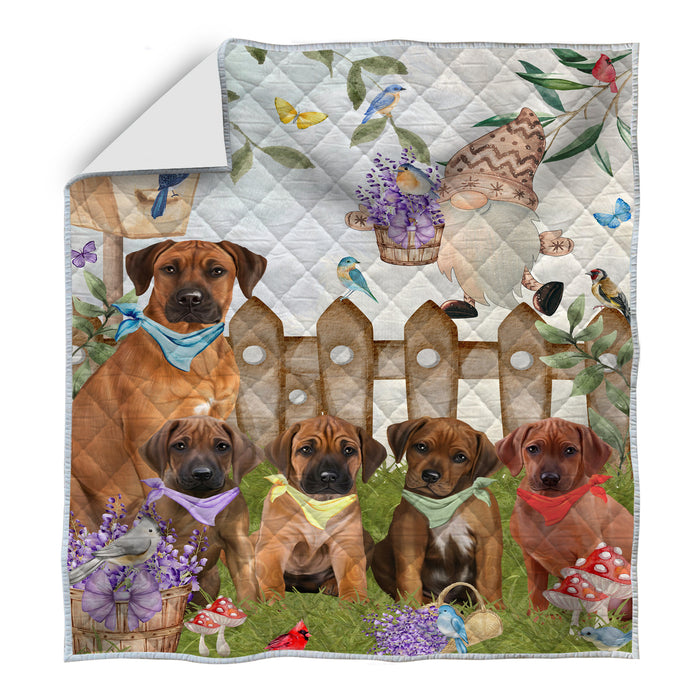 Rhodesian Ridgeback Quilt, Explore a Variety of Bedding Designs, Bedspread Quilted Coverlet, Custom, Personalized, Pet Gift for Dog Lovers