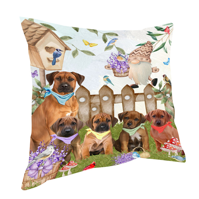 Rhodesian Ridgeback Throw Pillow, Explore a Variety of Custom Designs, Personalized, Cushion for Sofa Couch Bed Pillows, Pet Gift for Dog Lovers