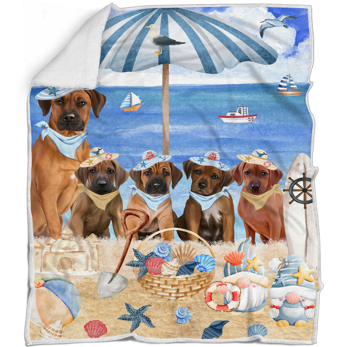 Rhodesian Ridgeback Blanket: Explore a Variety of Personalized Designs, Bed Cozy Sherpa, Fleece and Woven, Custom Dog Gift for Pet Lovers