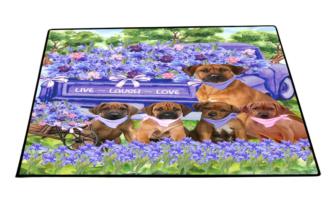 Rhodesian Ridgeback Floor Mat: Explore a Variety of Designs, Custom, Personalized, Anti-Slip Door Mats for Indoor and Outdoor, Gift for Dog and Pet Lovers