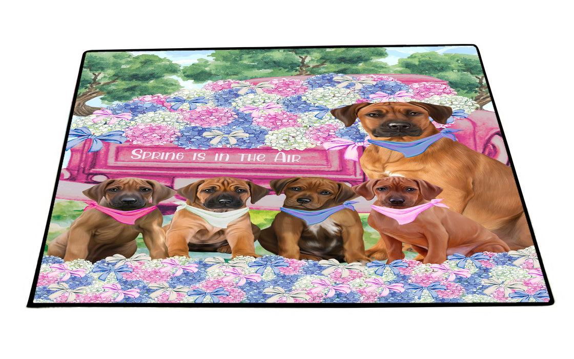 Rhodesian Ridgeback Floor Mats: Explore a Variety of Designs, Personalized, Custom, Halloween Anti-Slip Doormat for Indoor and Outdoor, Dog Gift for Pet Lovers