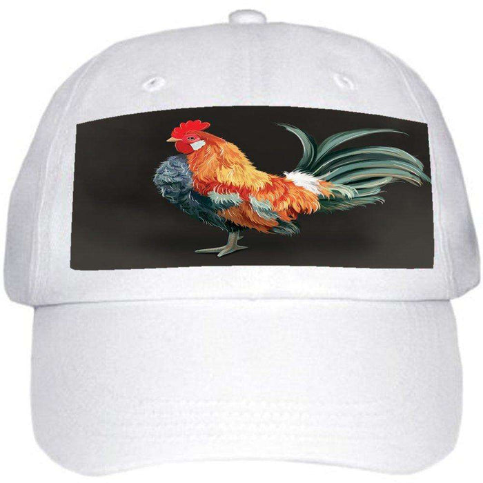 Rooster Ball Hat Cap Off White