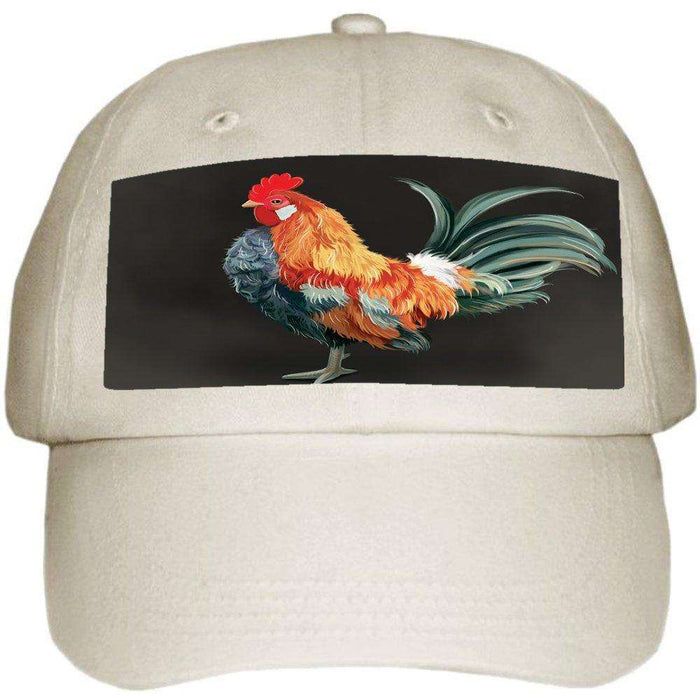 Rooster Ball Hat Cap Off White